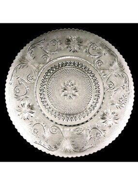 Duncan & Miller Early American Sandwich #41 Clear Glass Dinner Plate 9⅝"